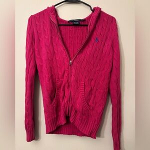 Ralph Lauren Pink Cable Knit Sweater